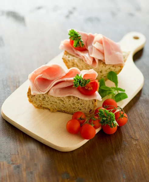 Prosciutto pomodoro Sandwich — Foto Stock