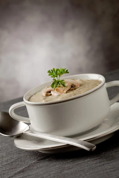 Mushroom Soup with parsley — Stock Photo, Image