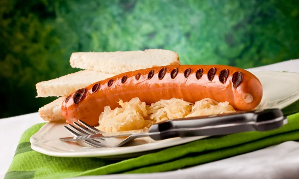 Saucisse grillée - Hot Dog — Photo