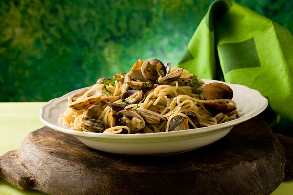 Pasta with Clams — Stock Photo, Image