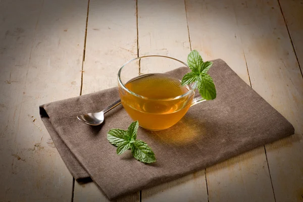 Mięta Zielona herbata — Zdjęcie stockowe
