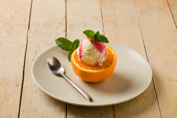 Ice cream Orange — Stock fotografie