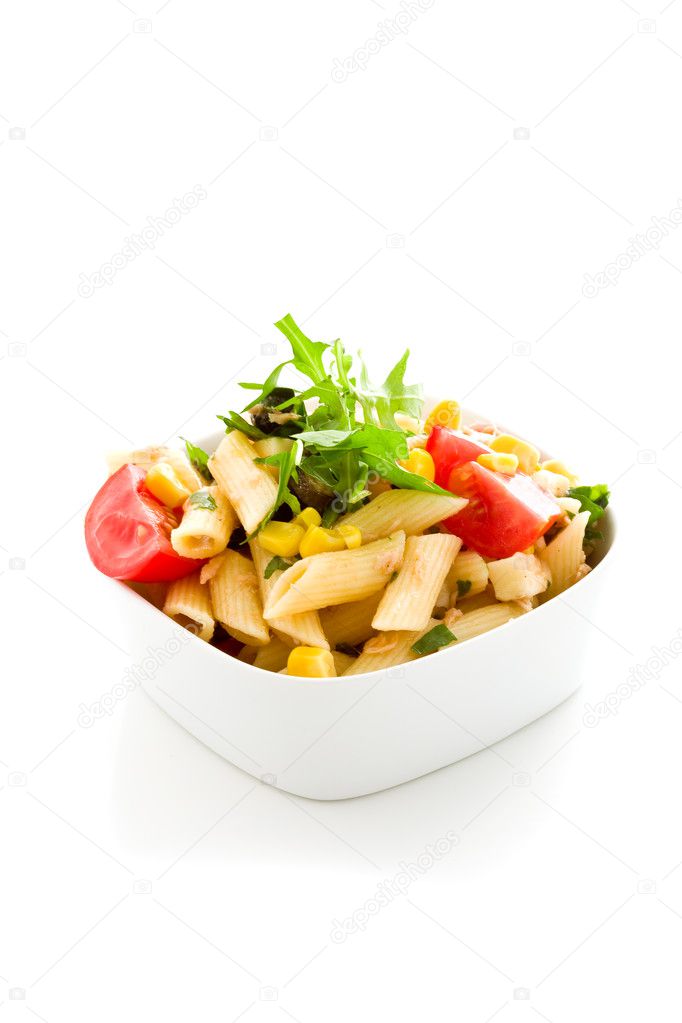 Pasta Salad Isolated