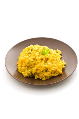 Risotto ile izole safran