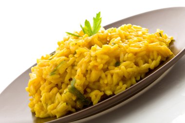 Risotto with Saffron Isolated clipart