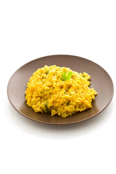 Risotto with Saffron Isolated — Stock Photo, Image