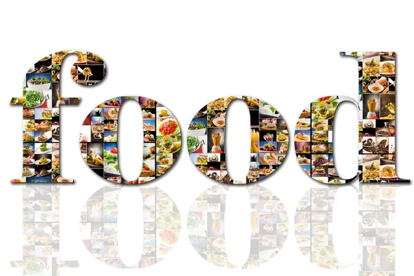 Koláž potravin — Stock fotografie