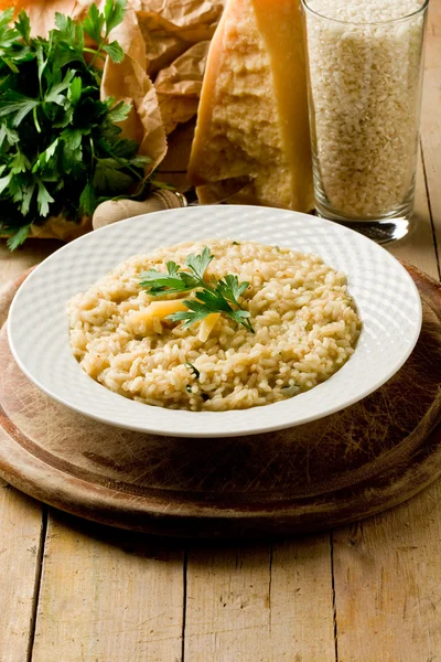 Risotto with Grana Parmesan Cheese — Stock Photo, Image