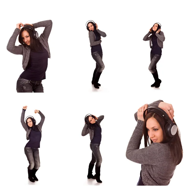 Dancing Girl collage — Stock Photo, Image