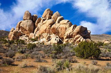 Mojave Desert Rock Formations clipart