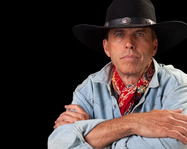 Cowboy with Arms Crossed — Stock Photo, Image