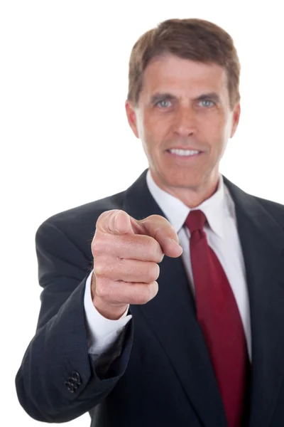 Business Man Pointing — Stock Photo, Image