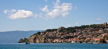 Ohrid Lake and City clipart