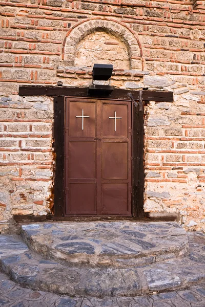 Αγίου Γιόβαν kaneo πόρτα της εκκλησίας — Φωτογραφία Αρχείου