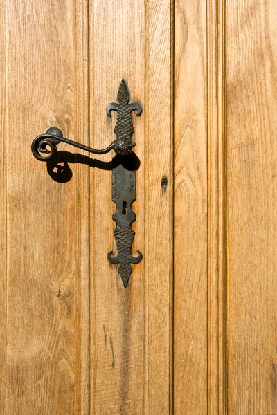 Klamka drzwi kwiecisty — Zdjęcie stockowe