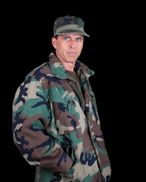 Армейский человек — стоковое фото