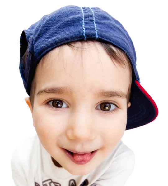 Retrato de un niño con gorra — Foto de Stock