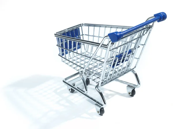 Isolated shopping trolley — Stock Photo, Image