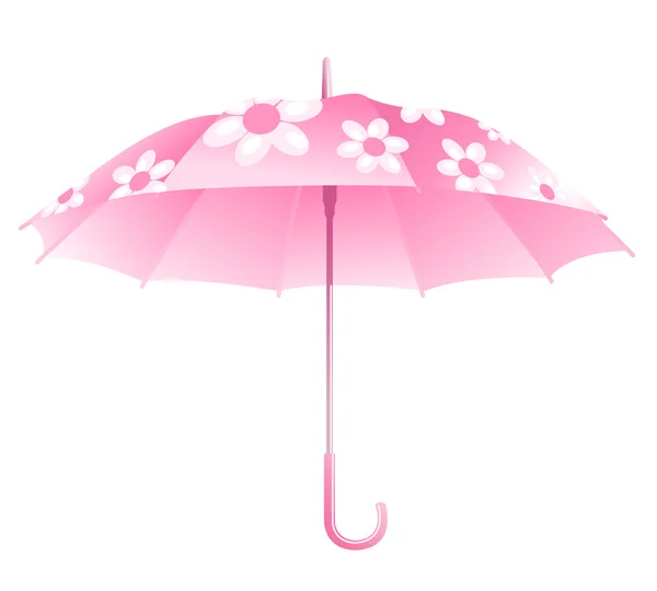 Guarda-chuva rosa — Vetor de Stock