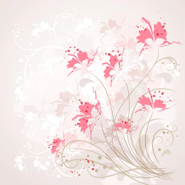 Romantico sfondo fiore — Vettoriale Stock