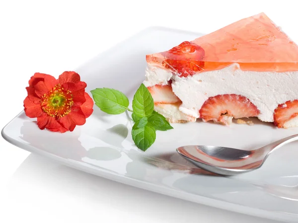 Вкусный сливочный десерт — стоковое фото