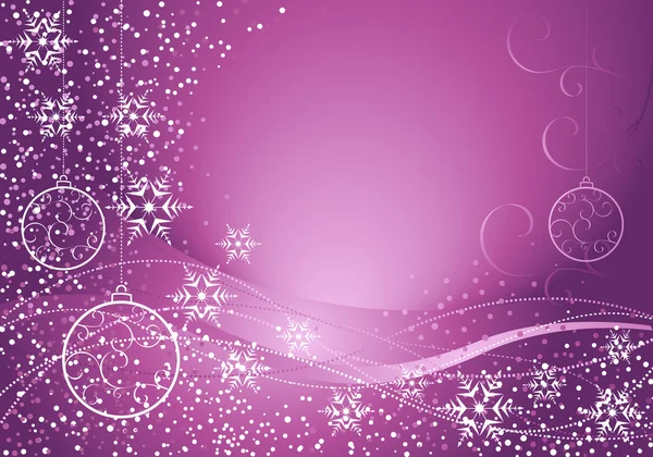 Růžové Vánoční dekorace — Stockový vektor
