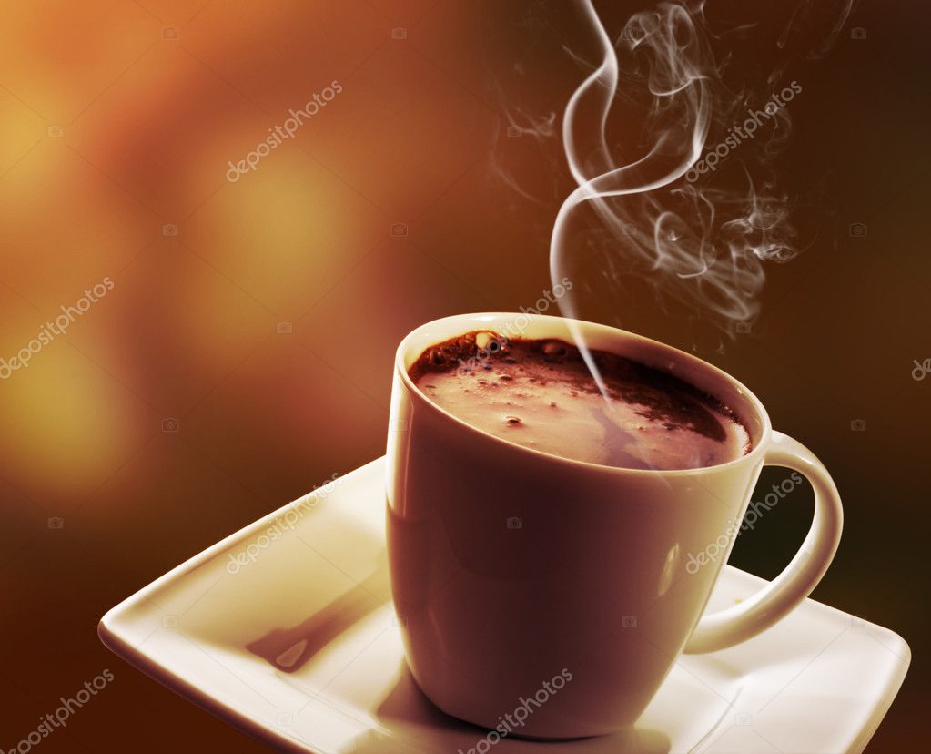 Cup of black coffee — Stock Photo © almatea #6426398