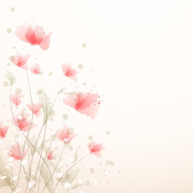 Romantic Flower Background clipart