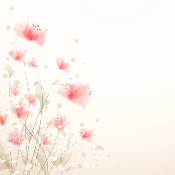Romantico sfondo fiore — Vettoriale Stock