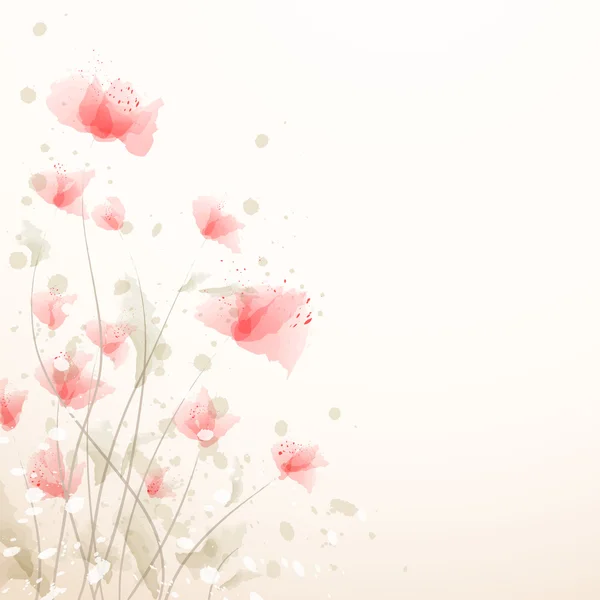 Fond de fleur romantique — Image vectorielle