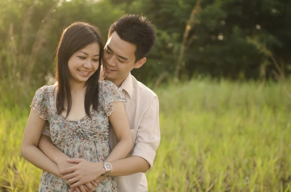 Ázsiai romantikus pár — Stock Fotó