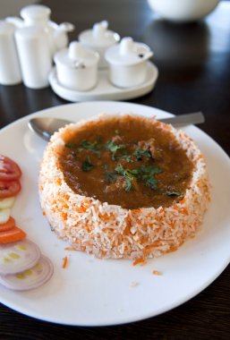Indian Cuisine - Biryani chicken rice clipart