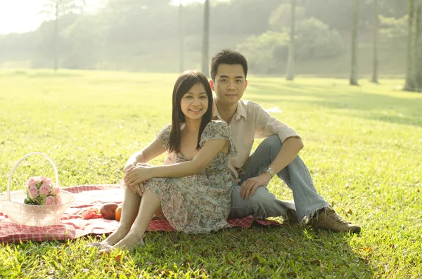 Young asian adult family — Stock Photo, Image