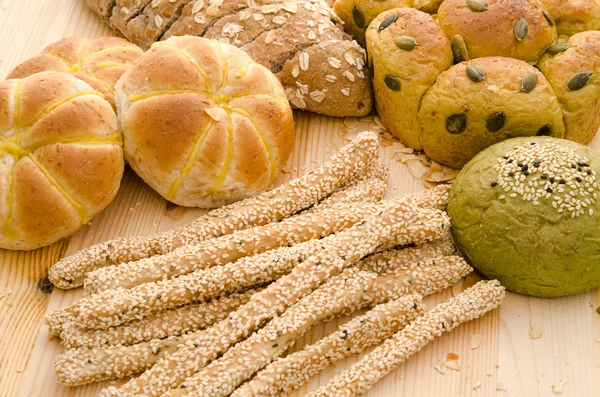 Foto de varios tipos de pan —  Fotos de Stock