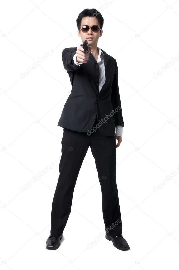 Asian profesional gunman Stock Photo by ©yuliang11 6478593