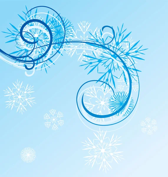 Biglietto natalizio vintage fiocco di neve — Foto Stock
