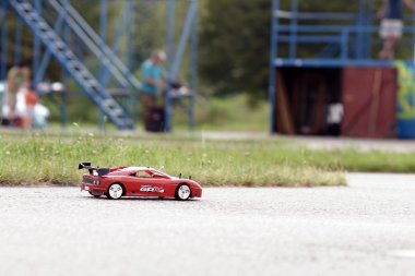 Remote-controlled toy car clipart