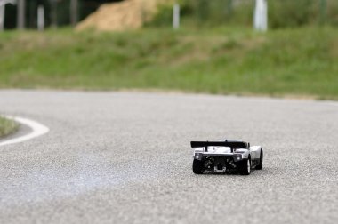 Remote controlled toy car clipart