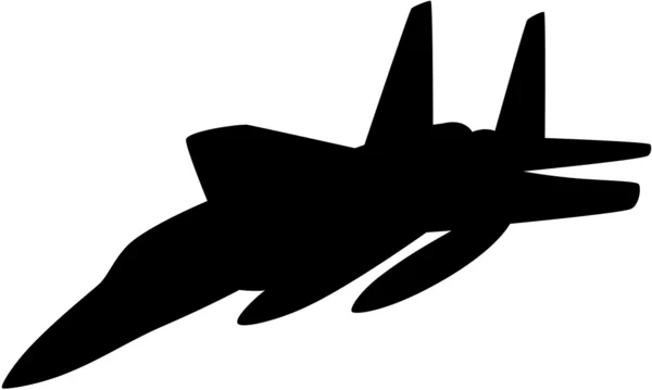Vliegtuig silhouet — Stockvector