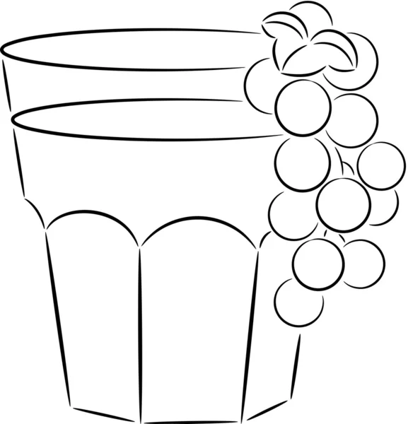 Glass of juice — Stock Vector