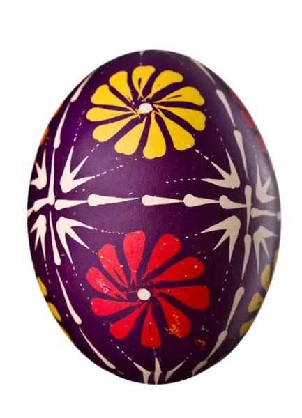 Beyaz üzerine paskalya yumurtası — Stok fotoğraf