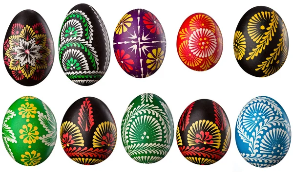 Coleção de ovos de Páscoa decorativos — Fotografia de Stock