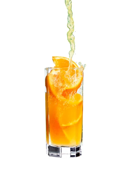 Juice splash on white — Stock Photo, Image