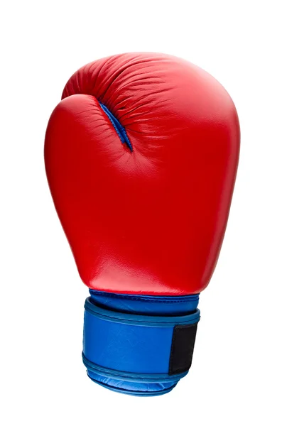 Boxning handske på vit — Stockfoto