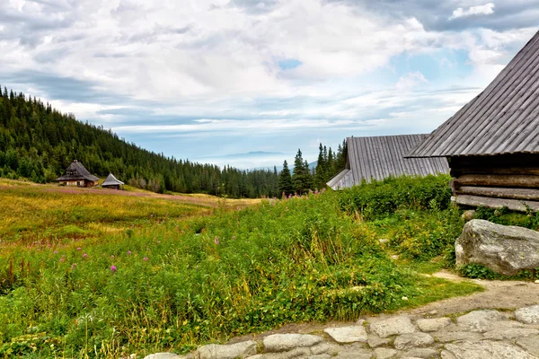Cabane rustique en montagne — Photo