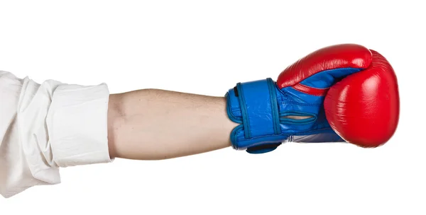 Business hand boxning handske — Stockfoto