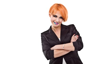 kollarını çapraz işkadını