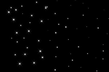 Stars on black clipart