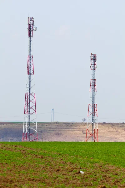 Radyo gsm kuleleri — Stok fotoğraf