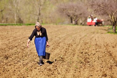 üst düzey kadın çiftçi Ekim
